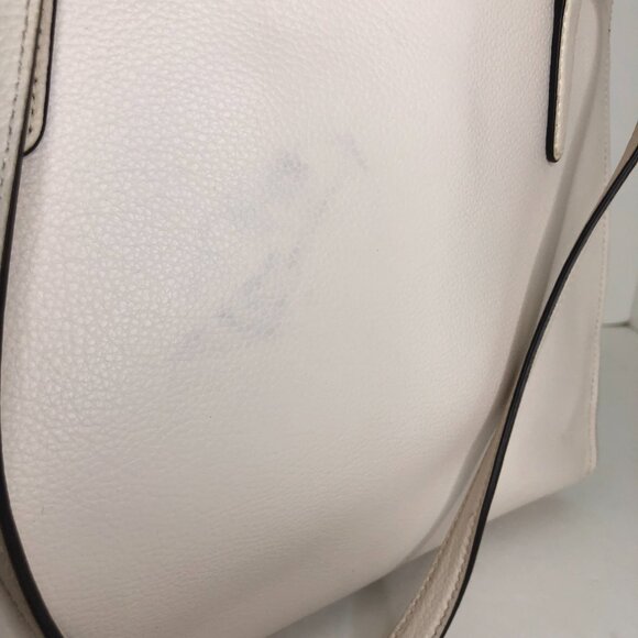 Coach Tatum Large Leather Carryall Tote Shoulder Bag Chalk (Cream) AUTHENTICATED - Picture 13 of 16